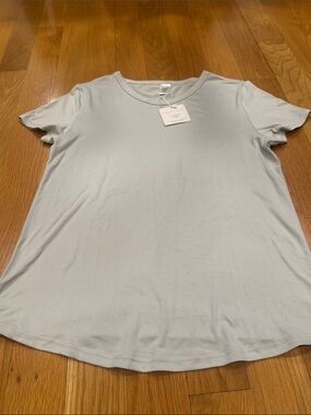 NWT MIA & Tess grey short sleeve lounge shirt size small ,